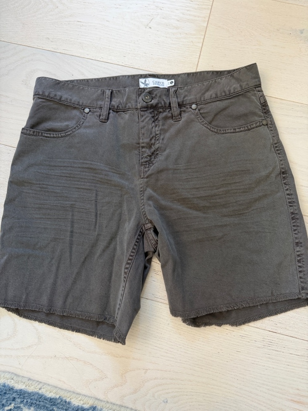 Carve Designs Men's Dark Brown Flat Front Casual Shorts